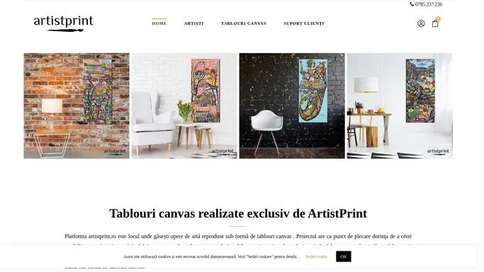 Arta reprodusa autorizat sub forma de tablouri canvas | ArtistPrint