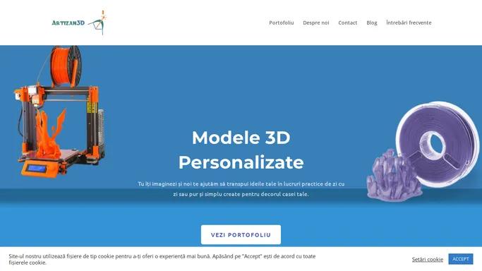 Artizan3D - Servicii de Proiectare 3D si Printing Profesional