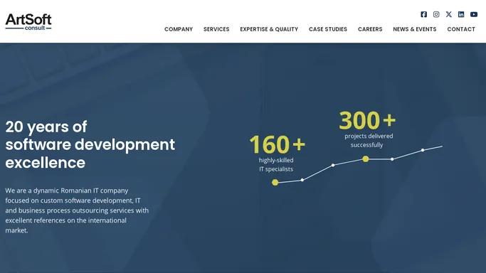ArtSoft Consult - Software Development using Java, C++, .NET, PHP