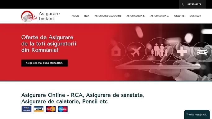 Asigurare Online Instant – Rca, Calatorie