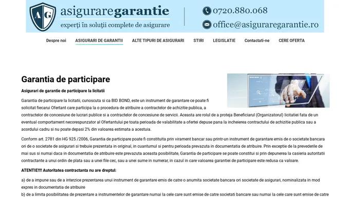 Garantia de participare - Asigurare Garantie