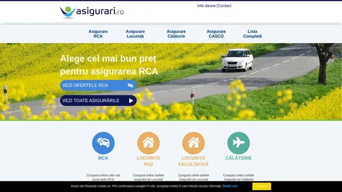Asigurari.ro - Broker Asigurari Online RCA, CASCO, Locuinta, Calatorie