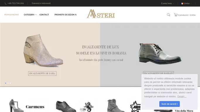 Asteri -Shoes - Pantofi eleganti de dama si barbati - Made in Italia