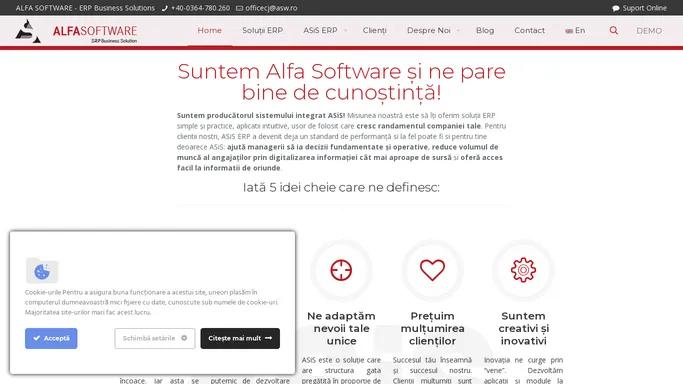 Alfa Software - alegerea ta pentru solutii ERP personalizate