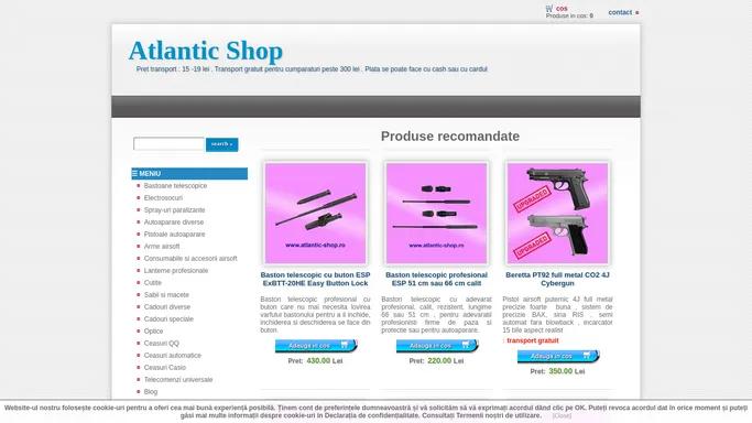 Magazin autoaparare, airsoft, cutite, lanterne - Atlantic Shop