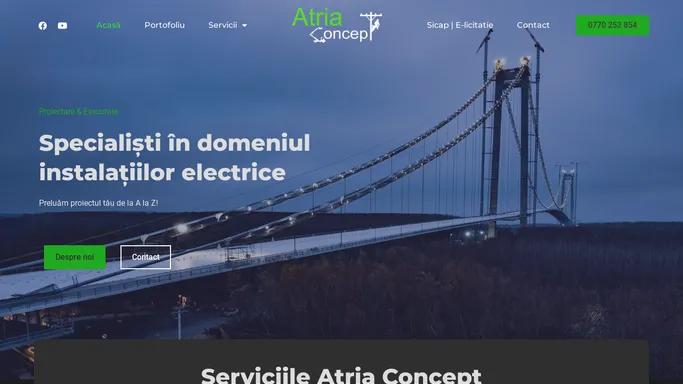 Atria Concept - Specialisti in domeniul instalatiilor electrice | Galati - Atria Concept