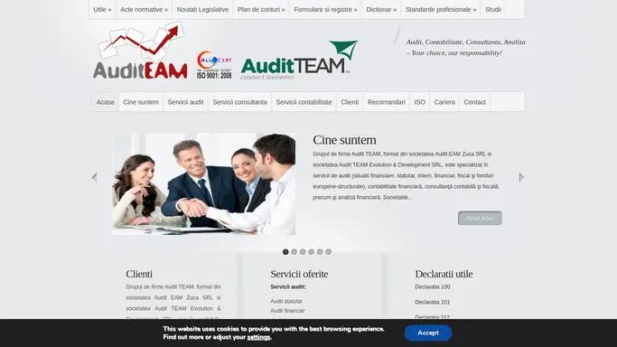 Firma audit / Servicii audit / Audit financiar / Audit intern