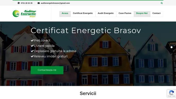 Certificat si Audit Energetic Brasov - 0721 28 32 35