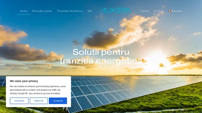 AUKERA | Solutii pentru tranzitia energetica