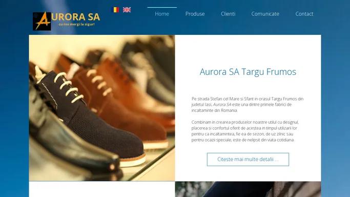 Aurora SA - Cu noi mergi la sigur!