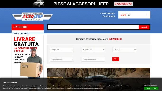 Magazin piese auto Jeep, Dodge, Chrysler vanzari online accesorii auto - AutoJeep.ro