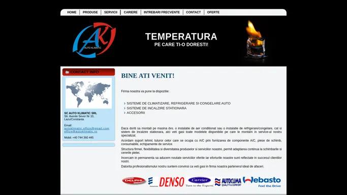 Autoklimatic -Temperatura pe care ti-o doresti!