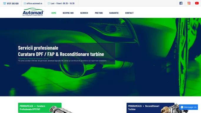 Curatare DPF / FAP & Reconditionare turbine