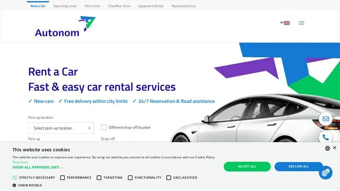 Rent a Car in Romania, Hungary and Serbia | Autonom.com