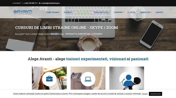 Avanti Training Center – Centru de limbi straine, Cluj-Napoca – Cursuri online – Limba Engleza, Germana, Franceza, Italiana, Spaniola