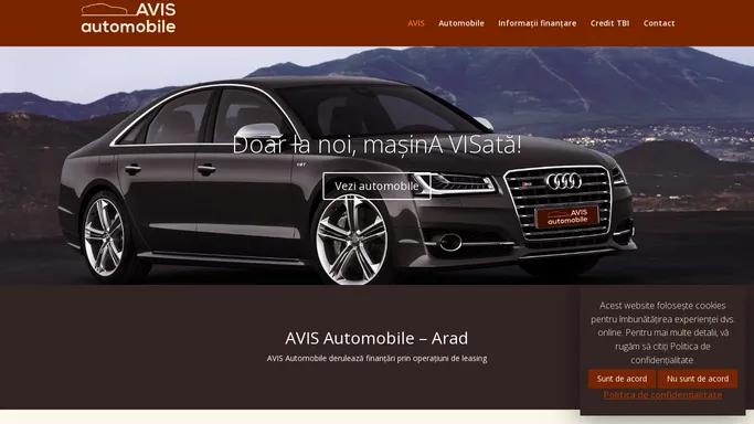 Avis Automobile Arad • Automobile leasing Arad • Finantare leasing