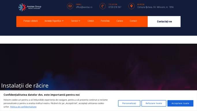 Instalatii frigorifice si pompe de caldura - Axiotas Group