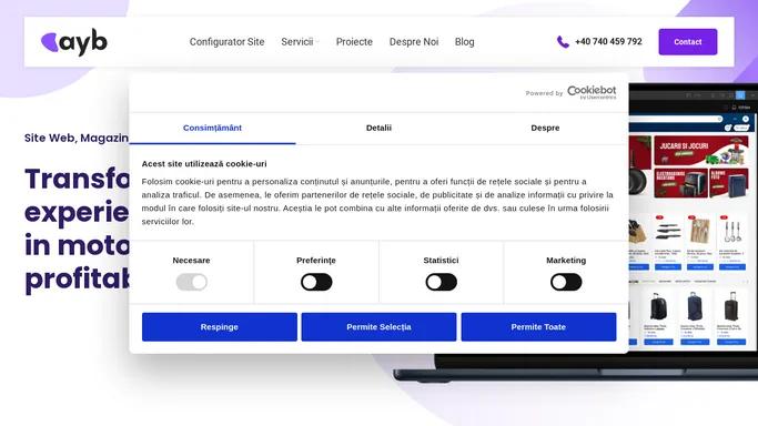 ayb.ro - Servicii creare Site Web, Magazin Online - ayb