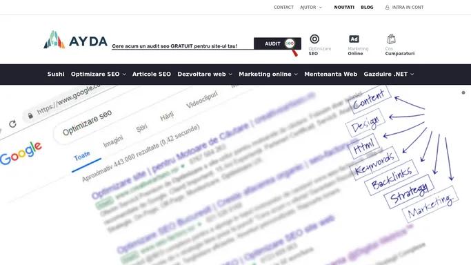 Optimizare SEO | Articole SEO | Audit SEO Gratuit