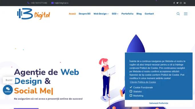 B3 Digital - Agentie Web Design Bucuresti, SEO si Promovare Online