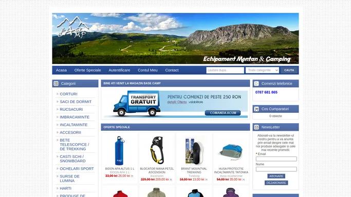 Echipament montan, alpinism si camping - www.basecamp.ro