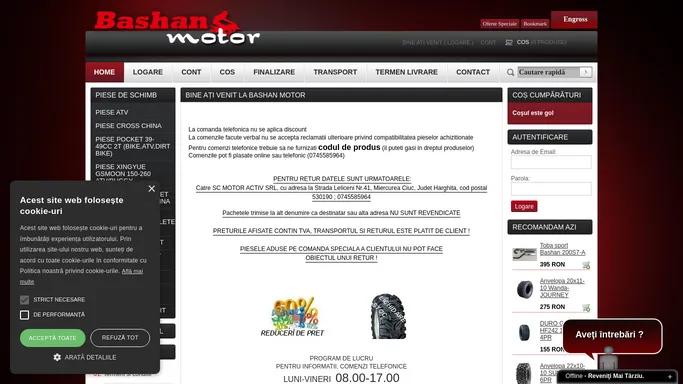 Bashan Motor, piese atv, piese scuter, piese atv china