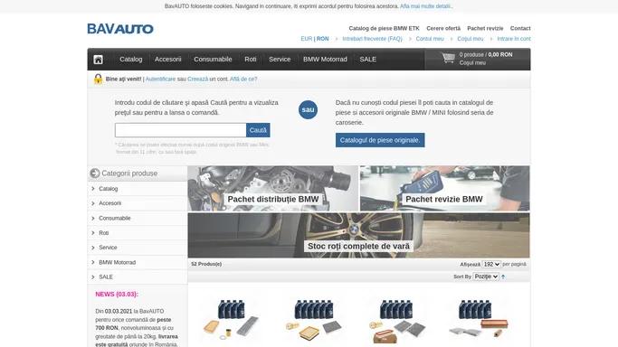 BavAUTO - Cumpara produse originale BMW sau MINI online - bavauto.ro
