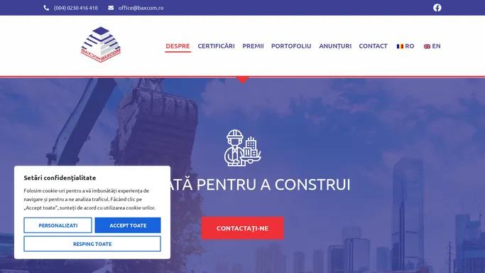 BAXCOM – constructii industriale, civile, amenajari drumuri si poduri