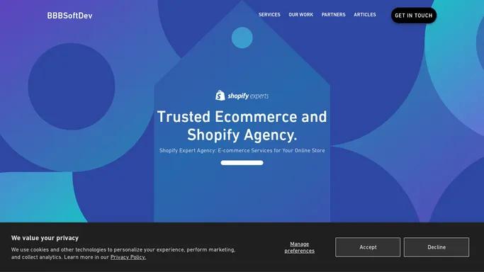 Shopify Expert Agency Romania – BBBSoftDev