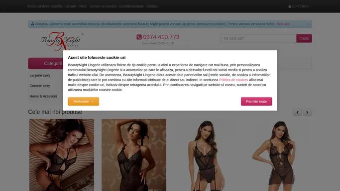 BeautyNight Lingerie - Distribuitor autorizat Beauty Night - B2B