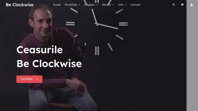 Be Clockwise | Ceasuri de perete personalizate 100%
