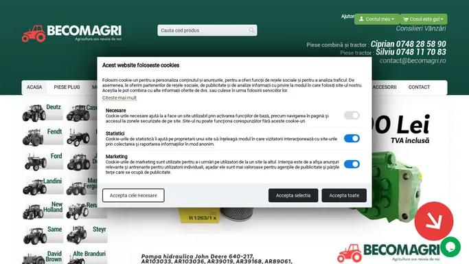 Piese tractor - Magazin online de piese tractoare