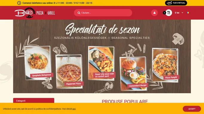 Bello Pizza & Grill Sovata - Comanda online! Livrare la domiciliu