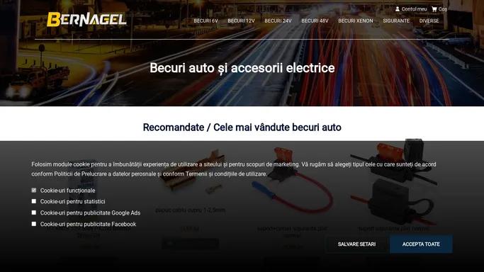 Becuri auto si accesorii electrice - Bernagel