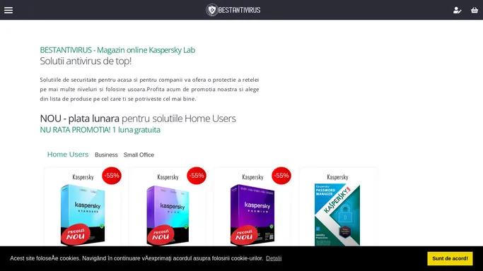 Magazin online Kaspersky Lab - Solutii antivirus de top!