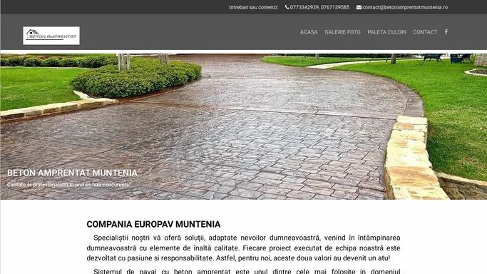Beton amprentat Muntenia | Preturi beton amprentat - pavaj