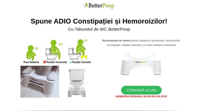 BetterPoop Romania - Scaunelul Care Te Scapa De Constipatie