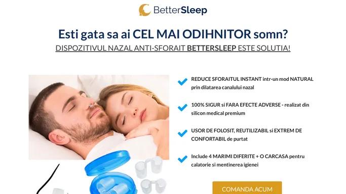 BetterSleep - Dispozitiv Nazal Antisforait