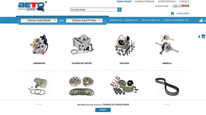 Piese scuter | Piese scutere moto motociclete | Betto Parts | Racing Territory