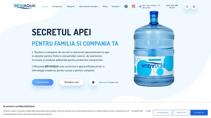 Beviaqua | Apa pentru acasa si pentru companii