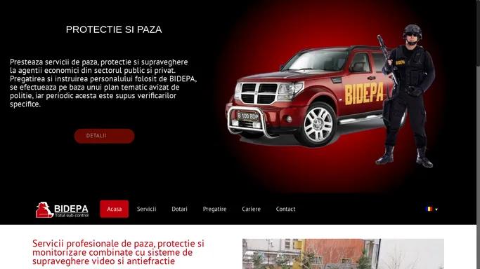 BIDEPA servicii profesionale de protectie paza si monitorizare