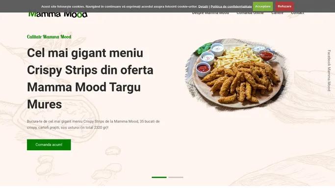 MammaMood Targu Mures - Cel mai gigant meniu crispy strips din oferta Mamma-Mood.ro