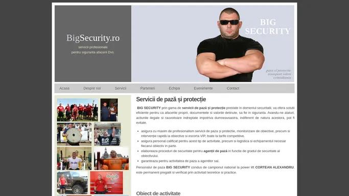 Servicii de paza si protectie: Big Security