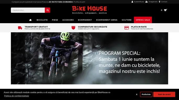 BikeHouse - Biciclete, Echipamente, Piese, Service