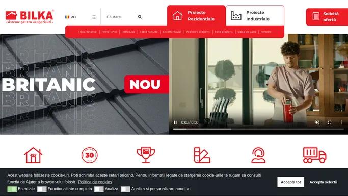 Acasa - Bilka - Producator Sisteme complete pentru acoperis