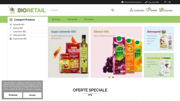BioRetail.ro magazin online exclusiv cu produse certificate ecologic