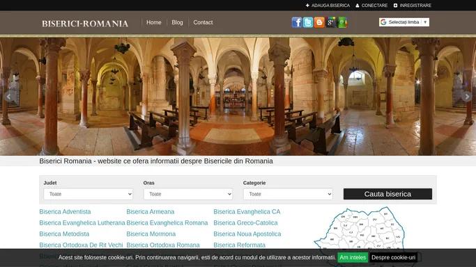 Biserici Romania - website ce ofera informatii despre Bisericile din Romania