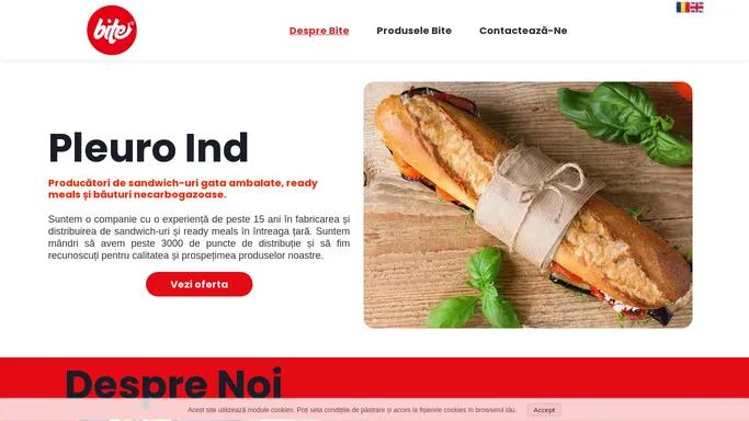 Pleuro Ind producator Sandwich-uri Bite