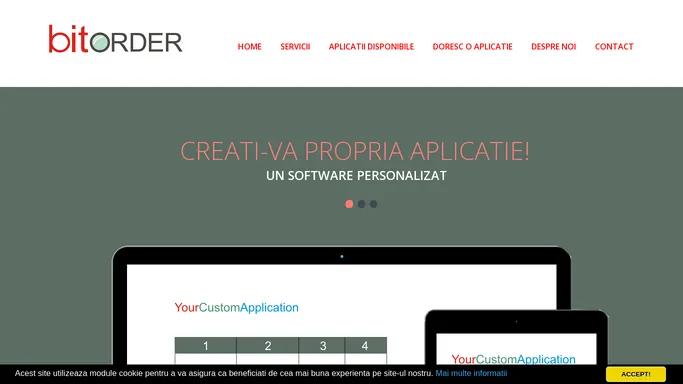Dezvoltare software, aplicatii personalizate | BitORDER