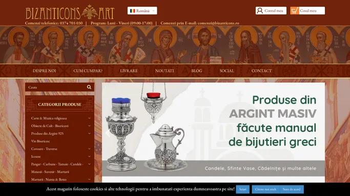 Articole religioase. Obiecte de cult. Produse si obiecte bisericesti. Magazin online Bizanticons - Bizanticons Art